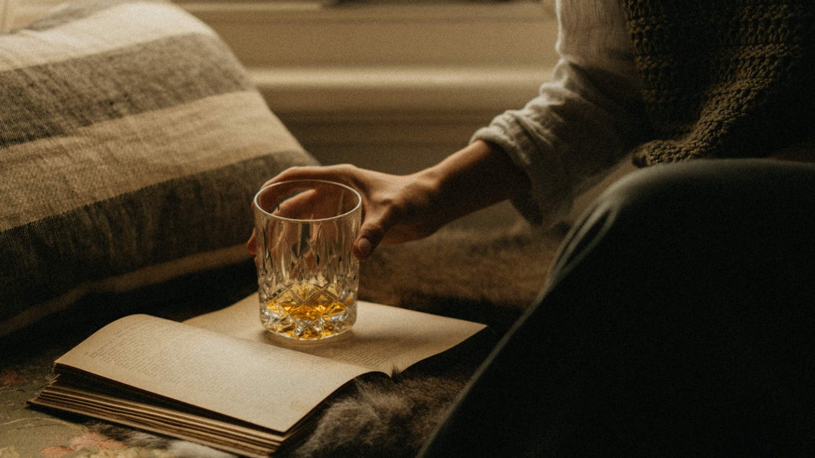Whisky on the window seat