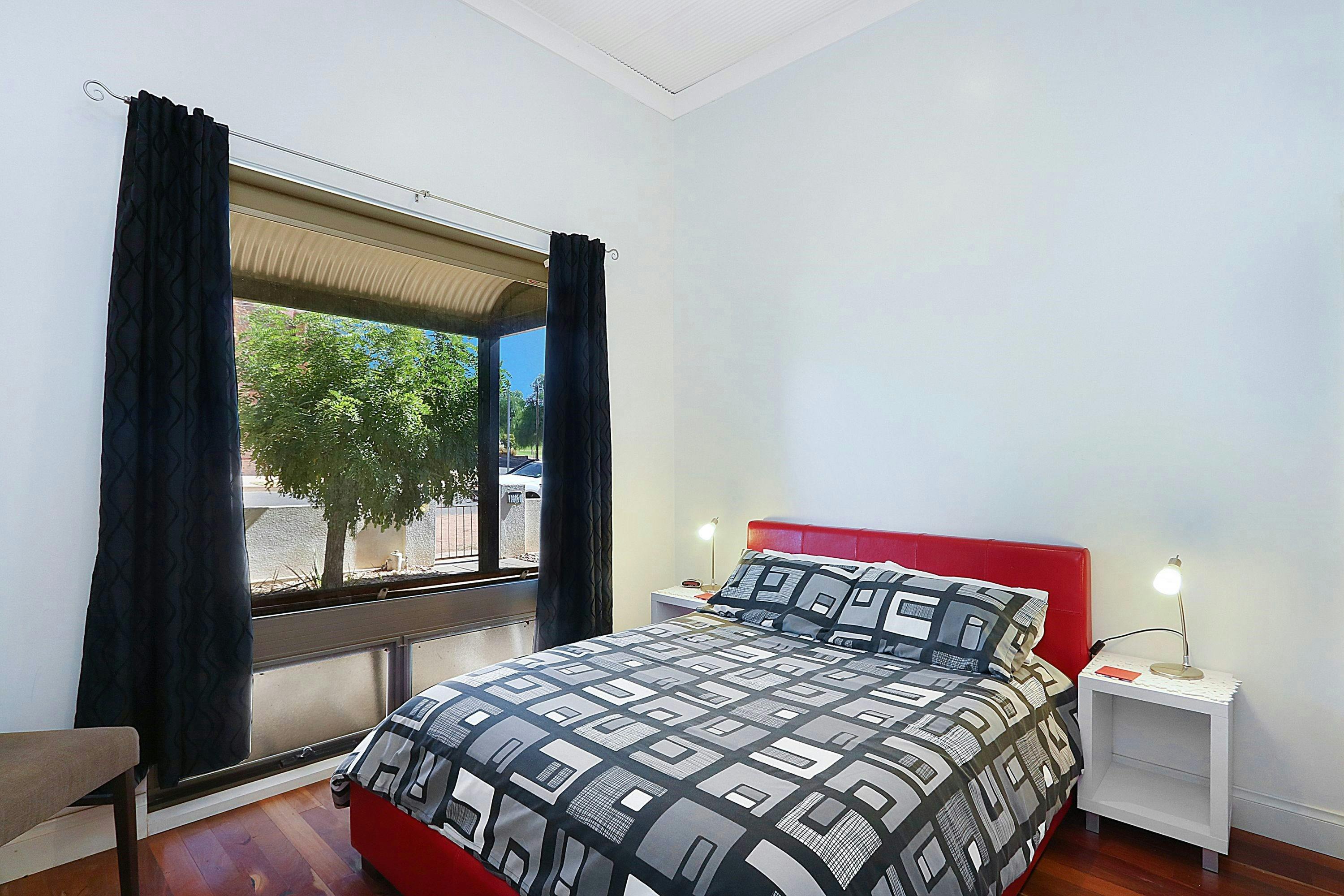 Double bedroom, generously appointed with Egyptian cotton linen and pure wool doonas/blankets