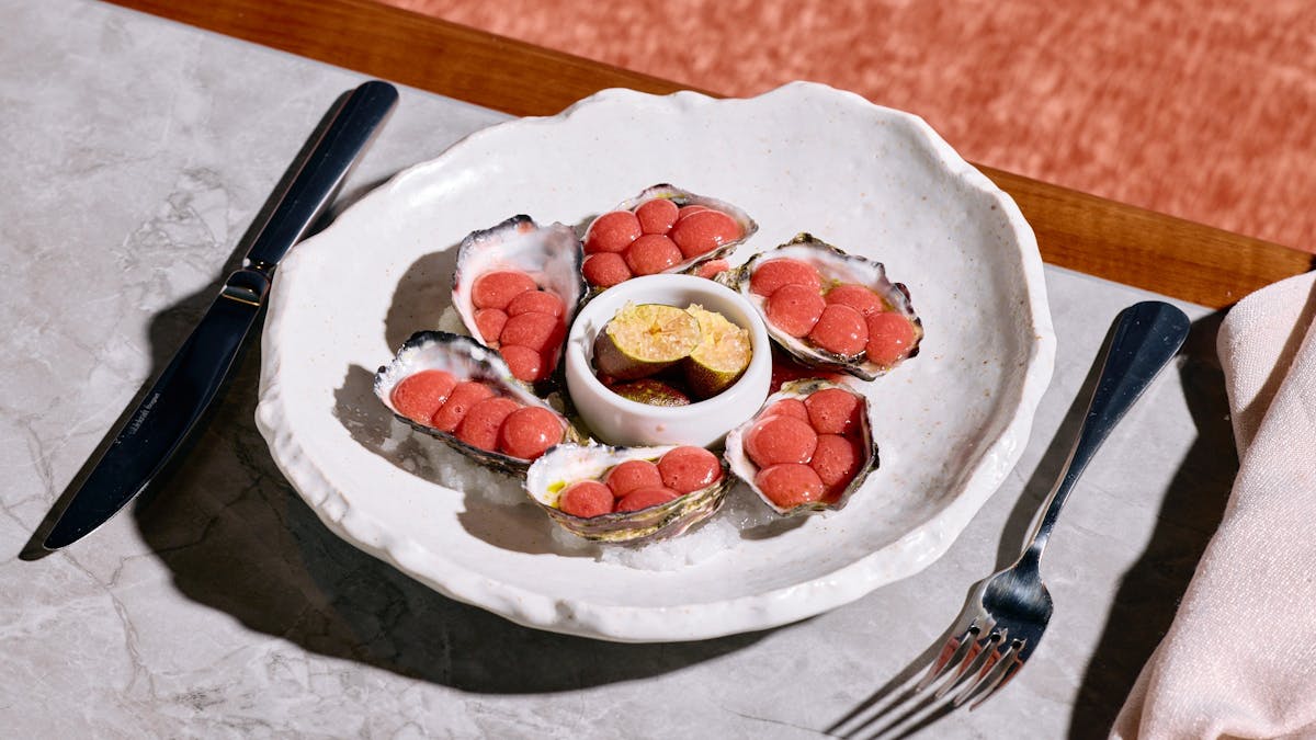 Food at Pompette Champagne Bar & Restaurant
