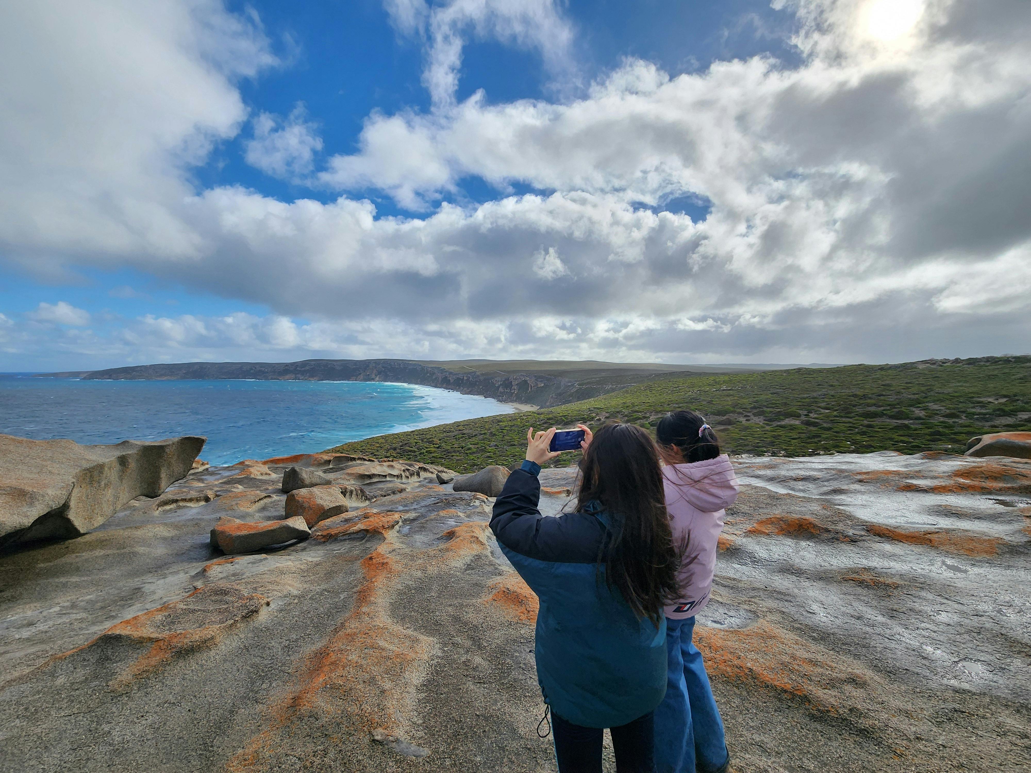 Sweeping views from Remarkable Rocks, Flinders Chase National Park, Kangaroo Island