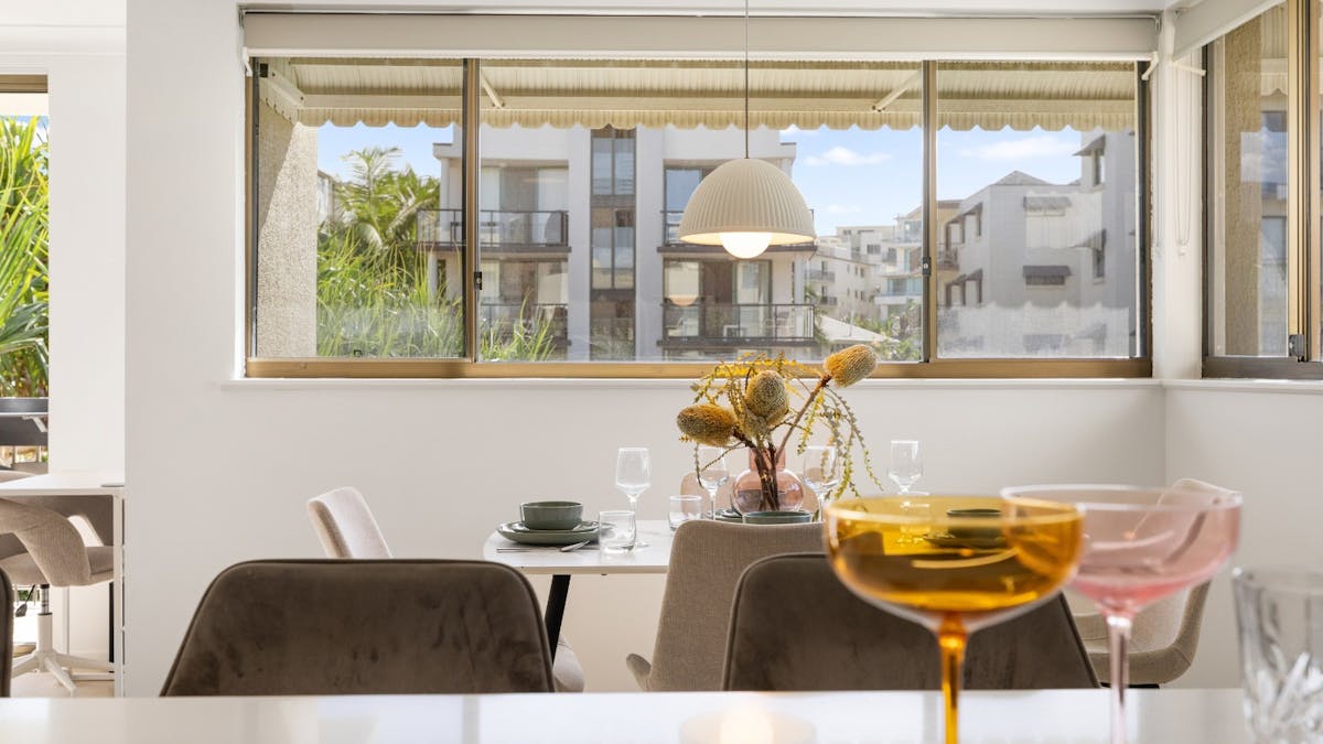 Open-plan kitchen and dining
