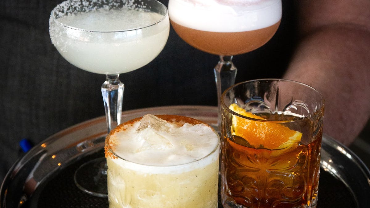 Variety of cocktails