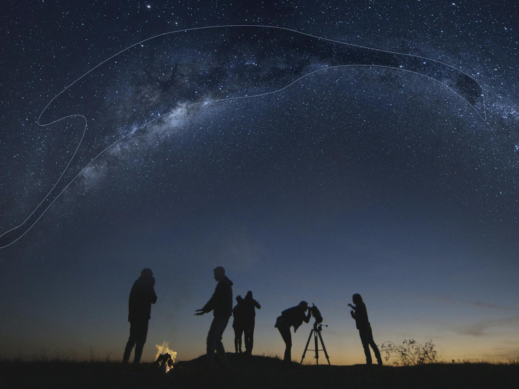 Join your Yinggarda guide for cultural star stories beneath a clear Gascoyne night sky.