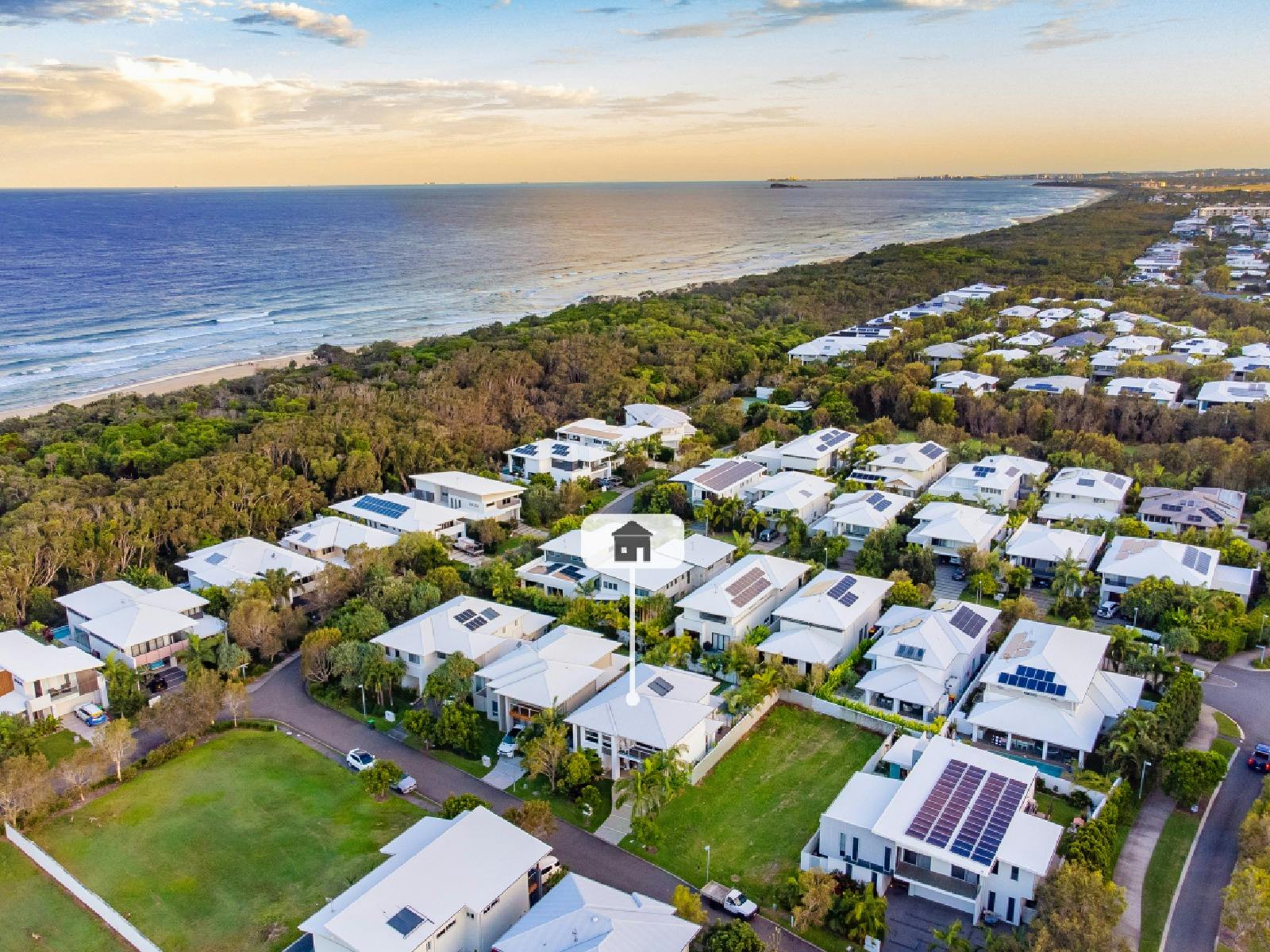 Gated community with private beach access