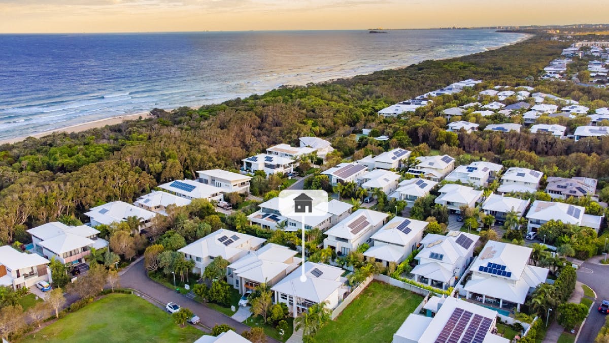 Gated community with private beach access