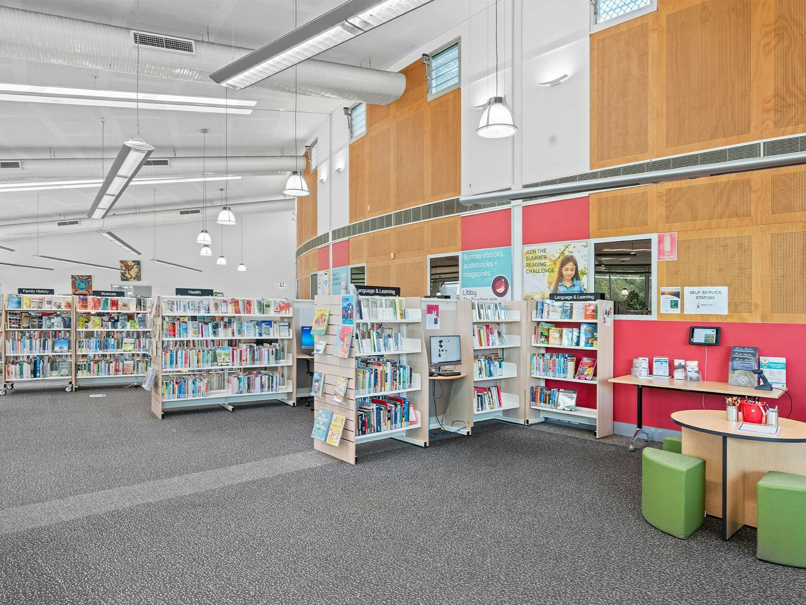 Singleton Library front desk area