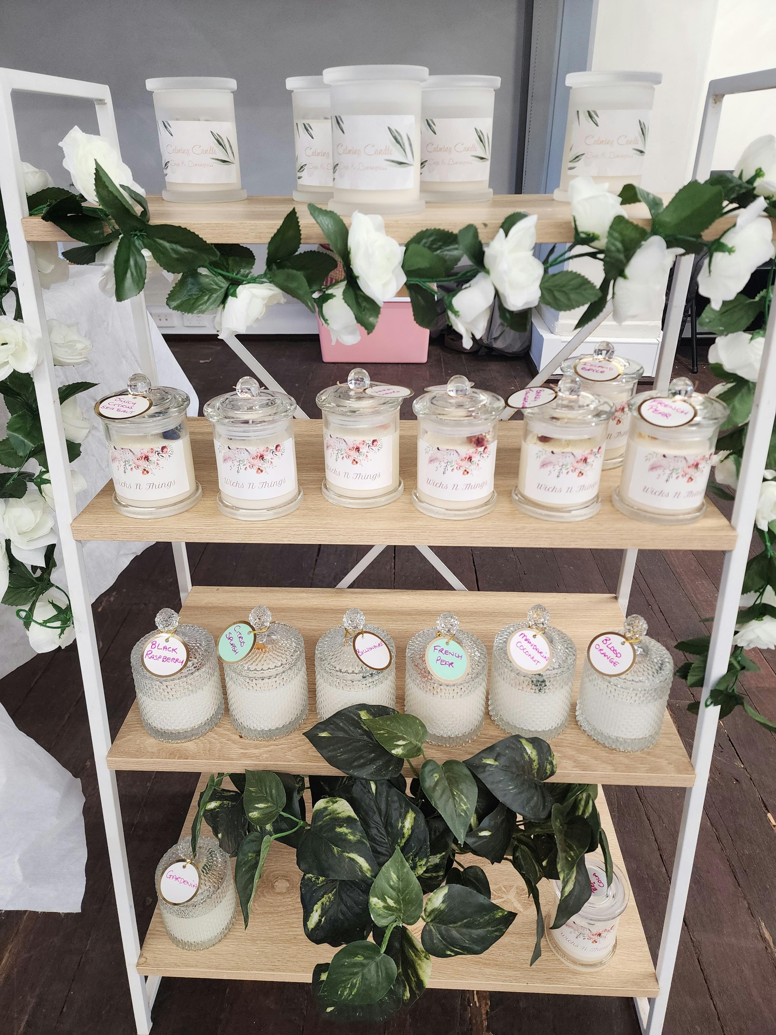 Hand crafted candles