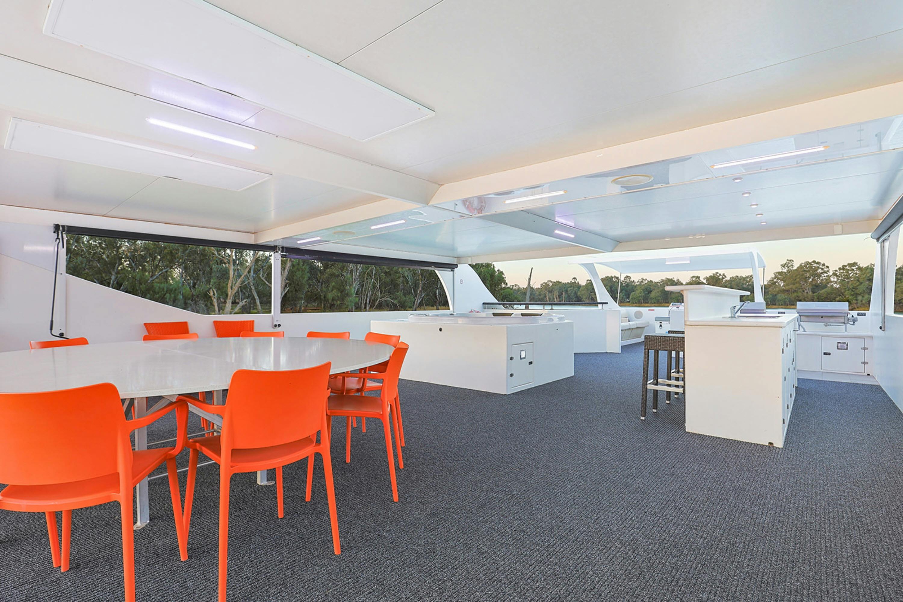 deck and seating