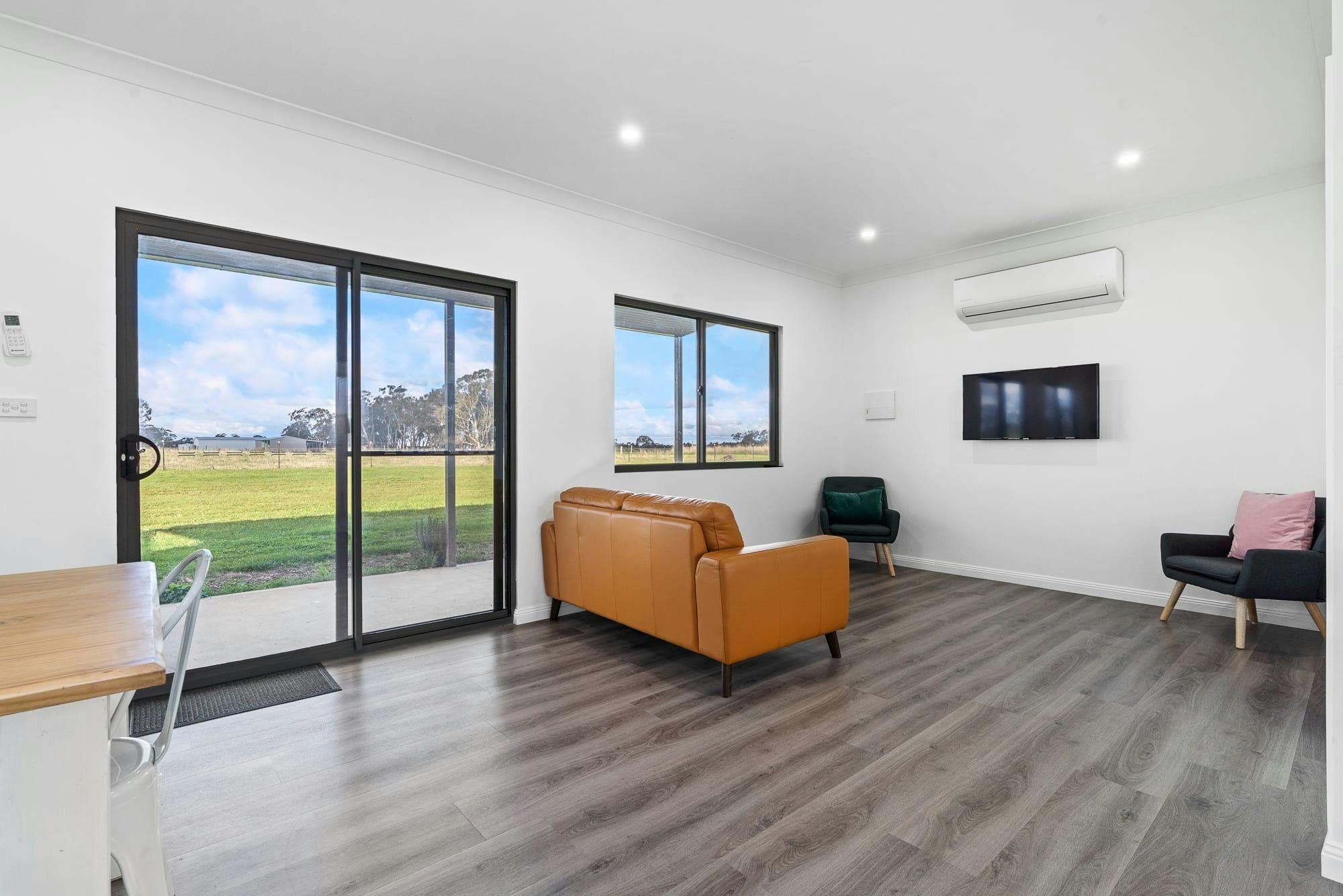 Lounge sofa and armchair