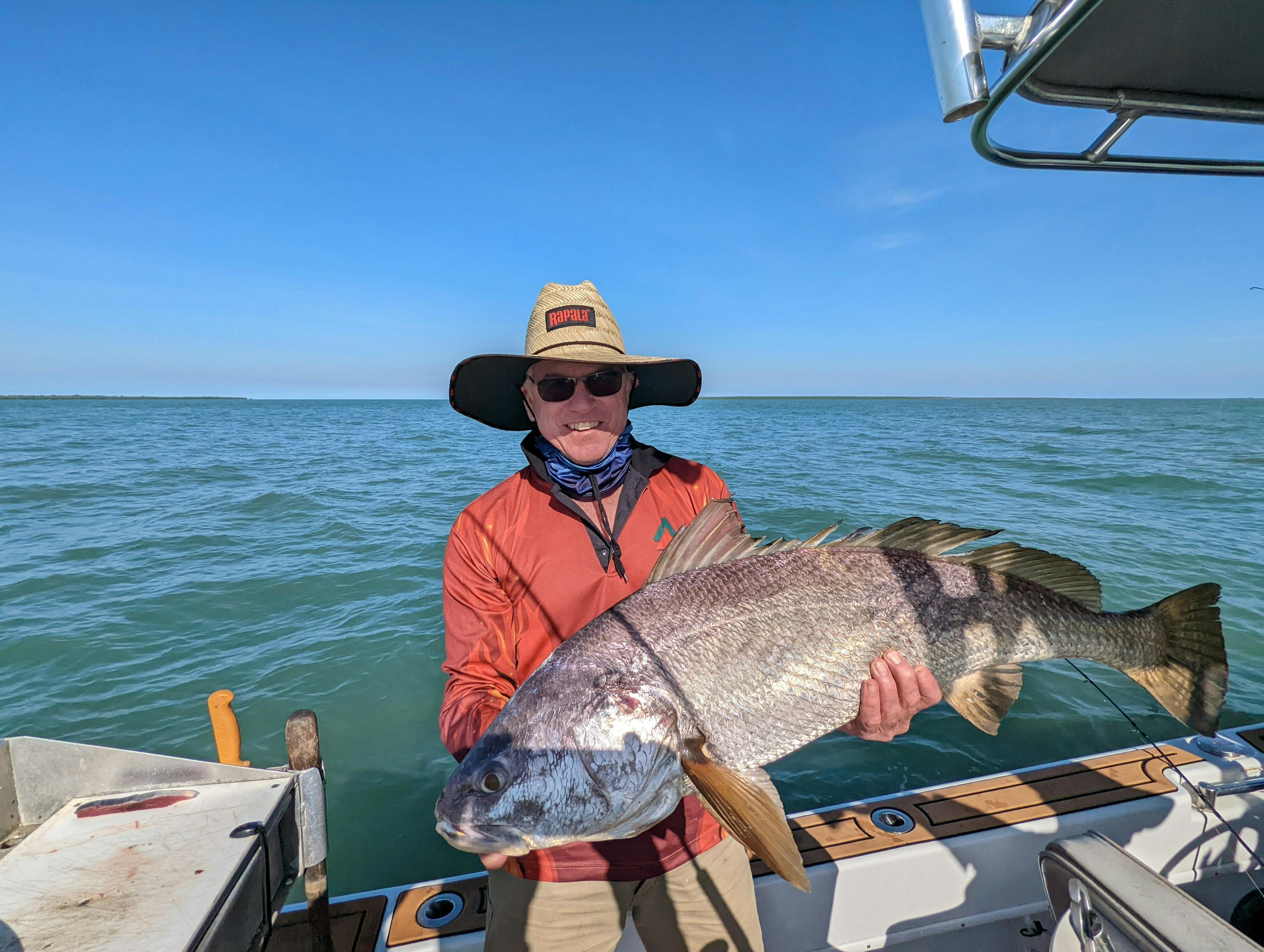 Man holding fish
