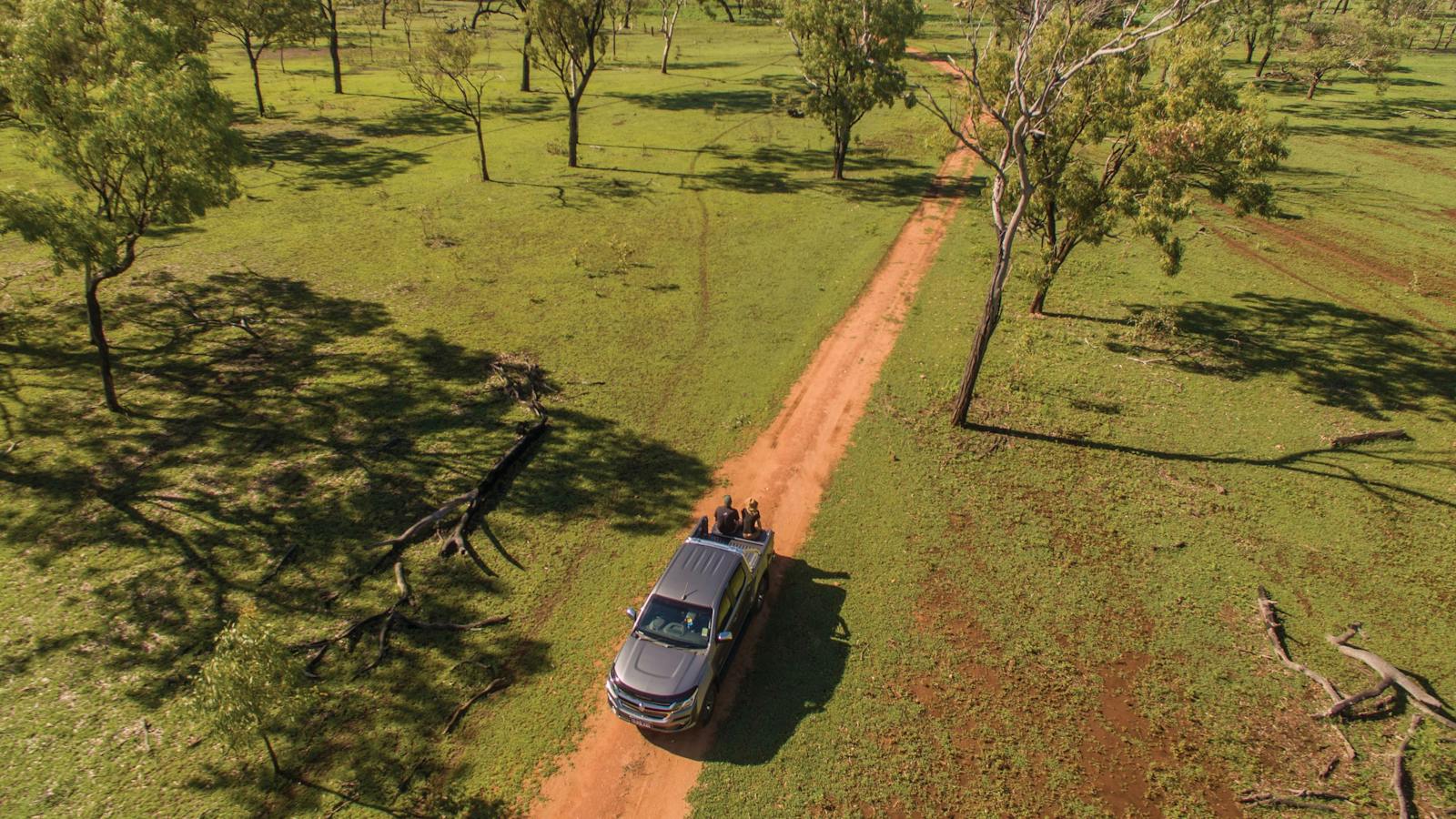 The road to the Undara Lava Tubes