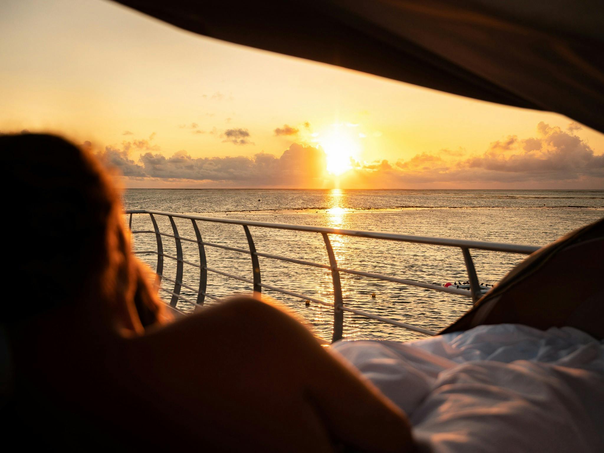Waking up to the sunrise