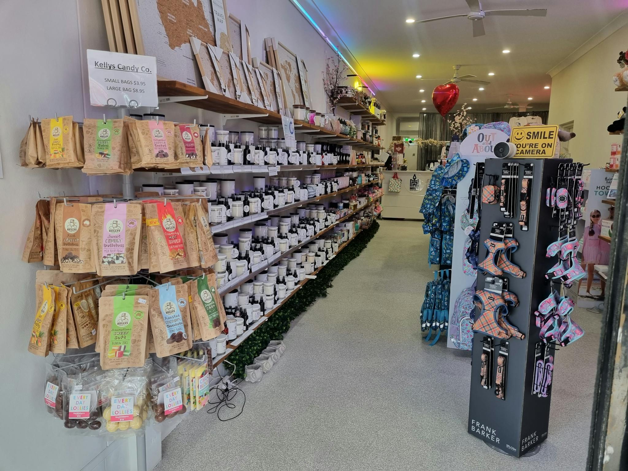 Beautiful shop display entrance