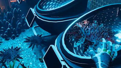 A scene from Reef Rangers VR experience showing an aquatic scene