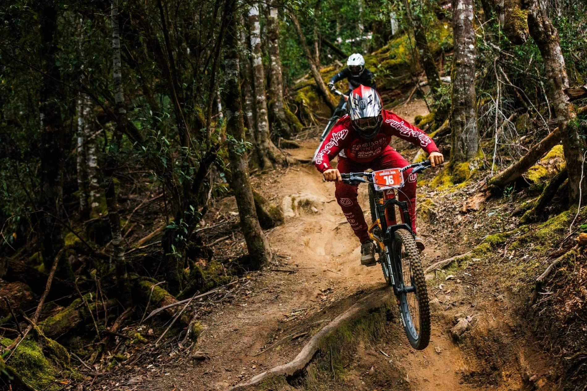 Riders at Maydena bike Park