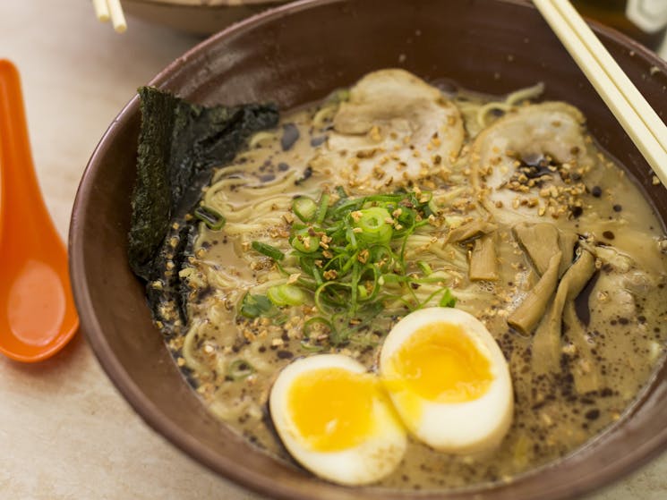 Tonkotsu Ramen served at Gumshara at Eating World in Chinatown