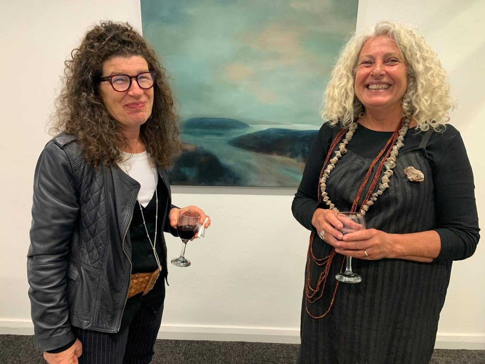 Exhibition opening, Heather Telford, gallery space, King Island