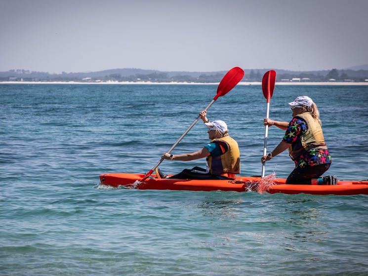 kayakers at the adventure race