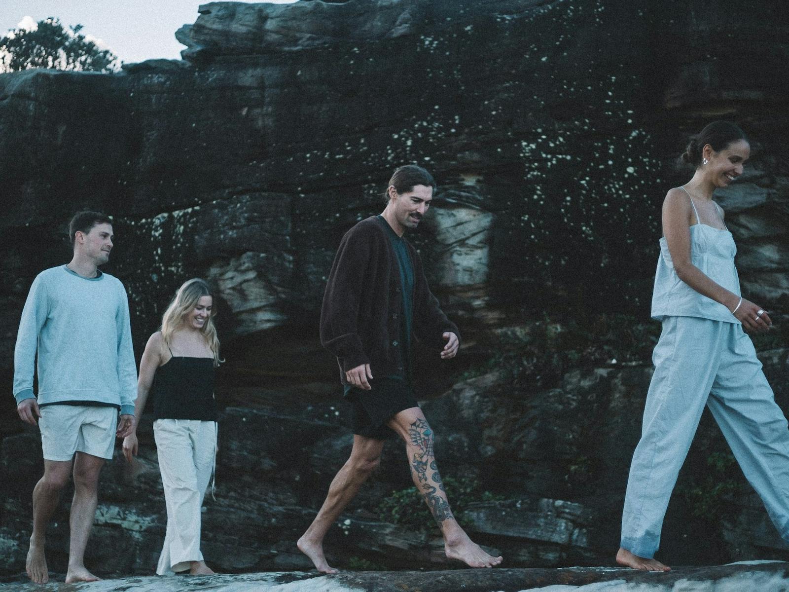 Gentle walks and movement in nature during wellness retreat in Merimbula