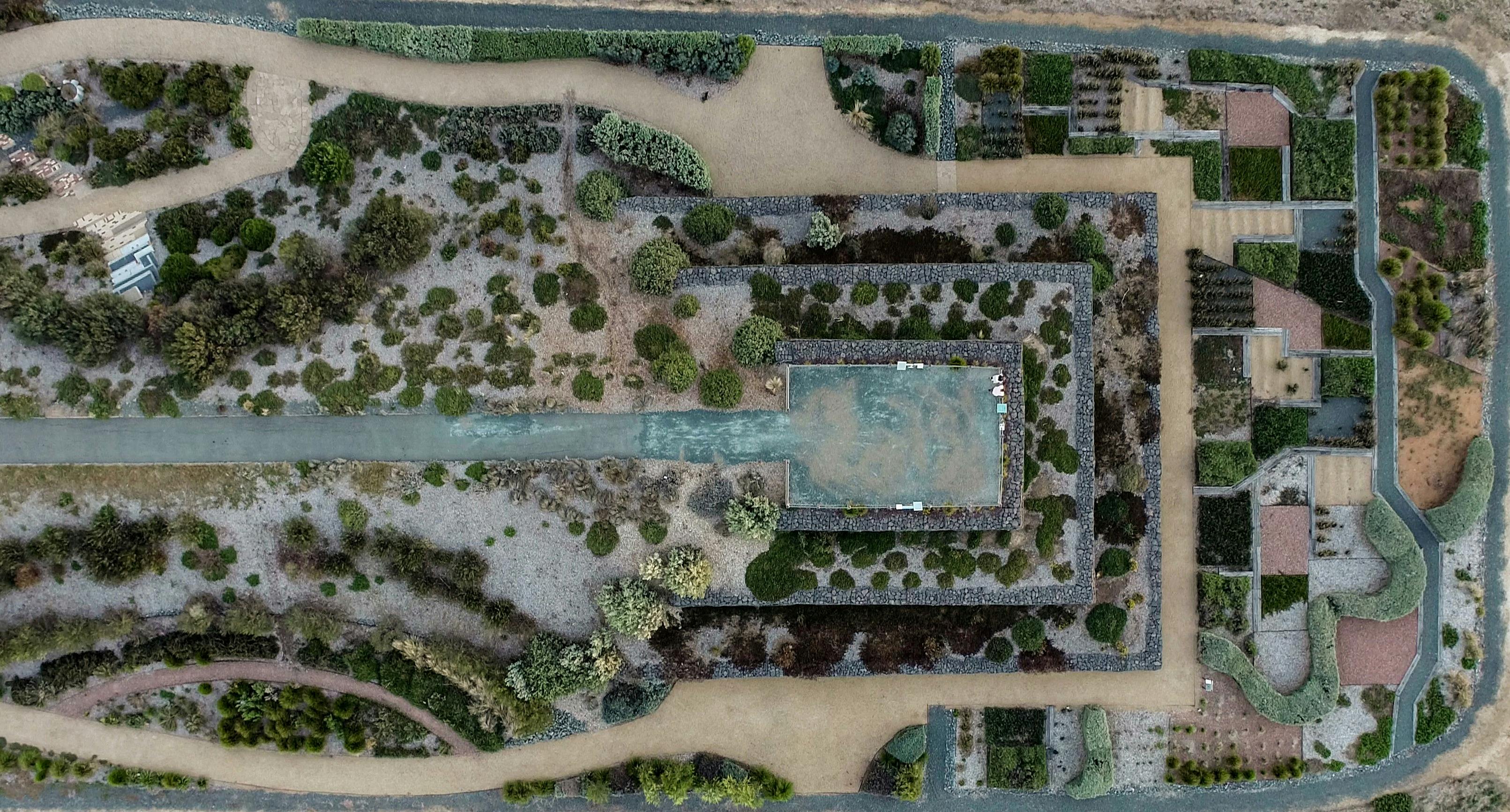 Aerial view of Honeysuckle Rise at the Australian Botanic Gardens