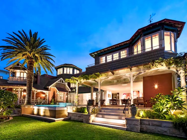 Exclusive heritage oasis with stunning harbor views, 5 bedrooms with en-suites, pool, and spa