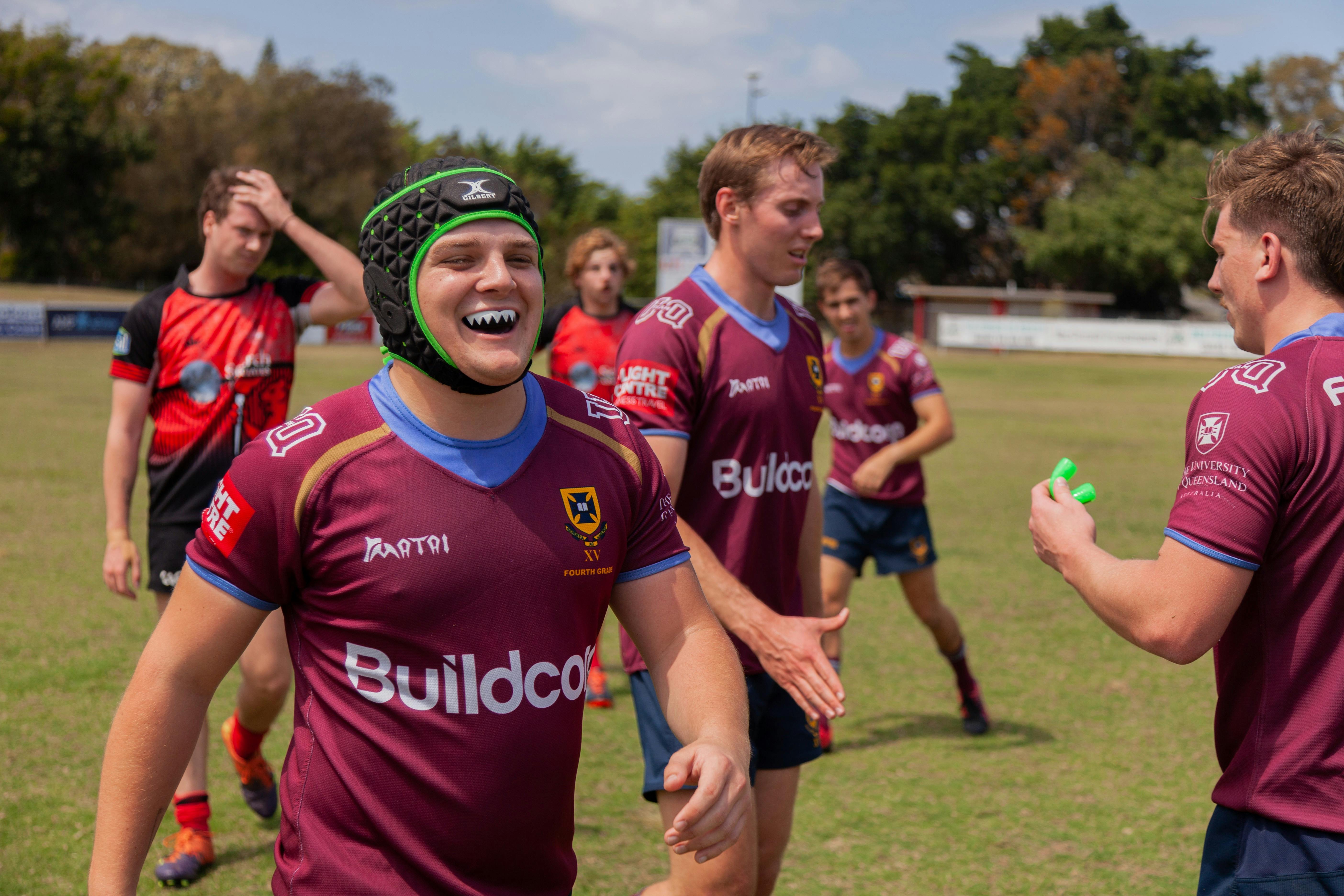 Rugby 7s player smiling