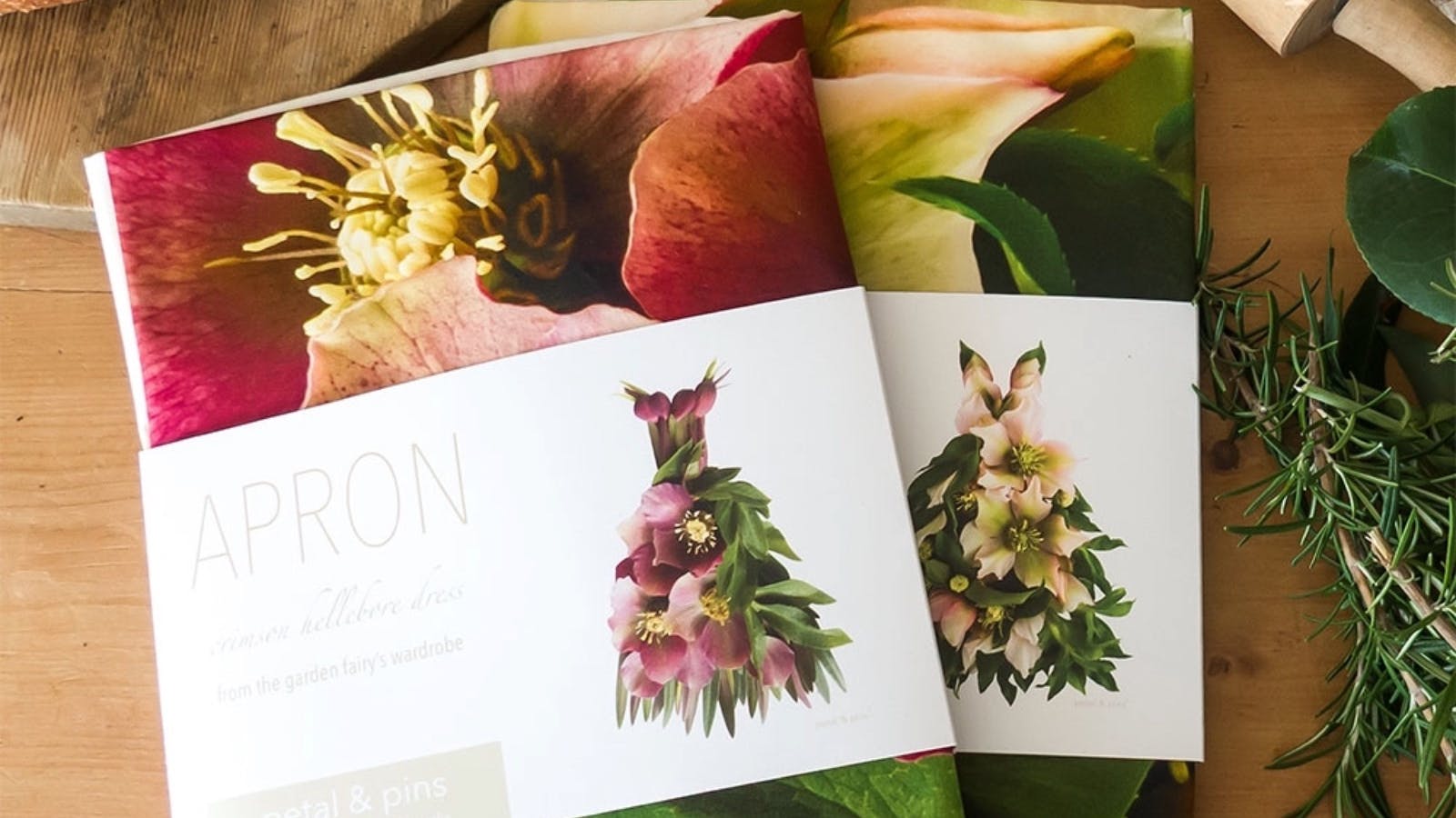 Floral art print aprons