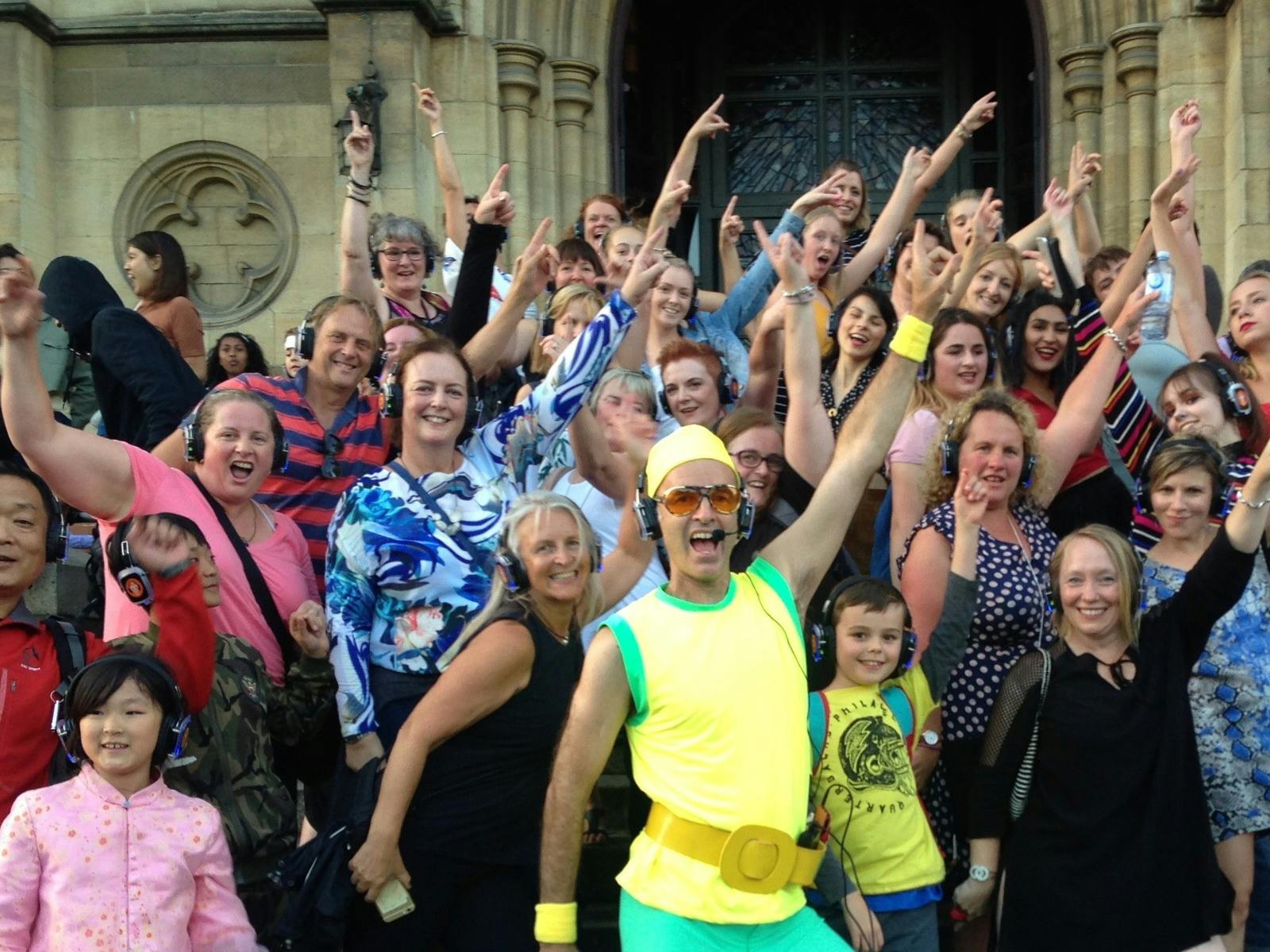80s theme Silent Disco Walking Tour