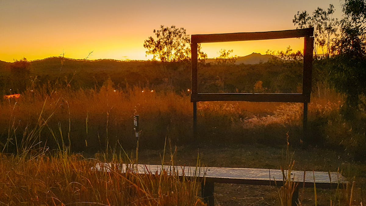 View of Mt Larcom and surrounding range from our Sunrise Viewpoint