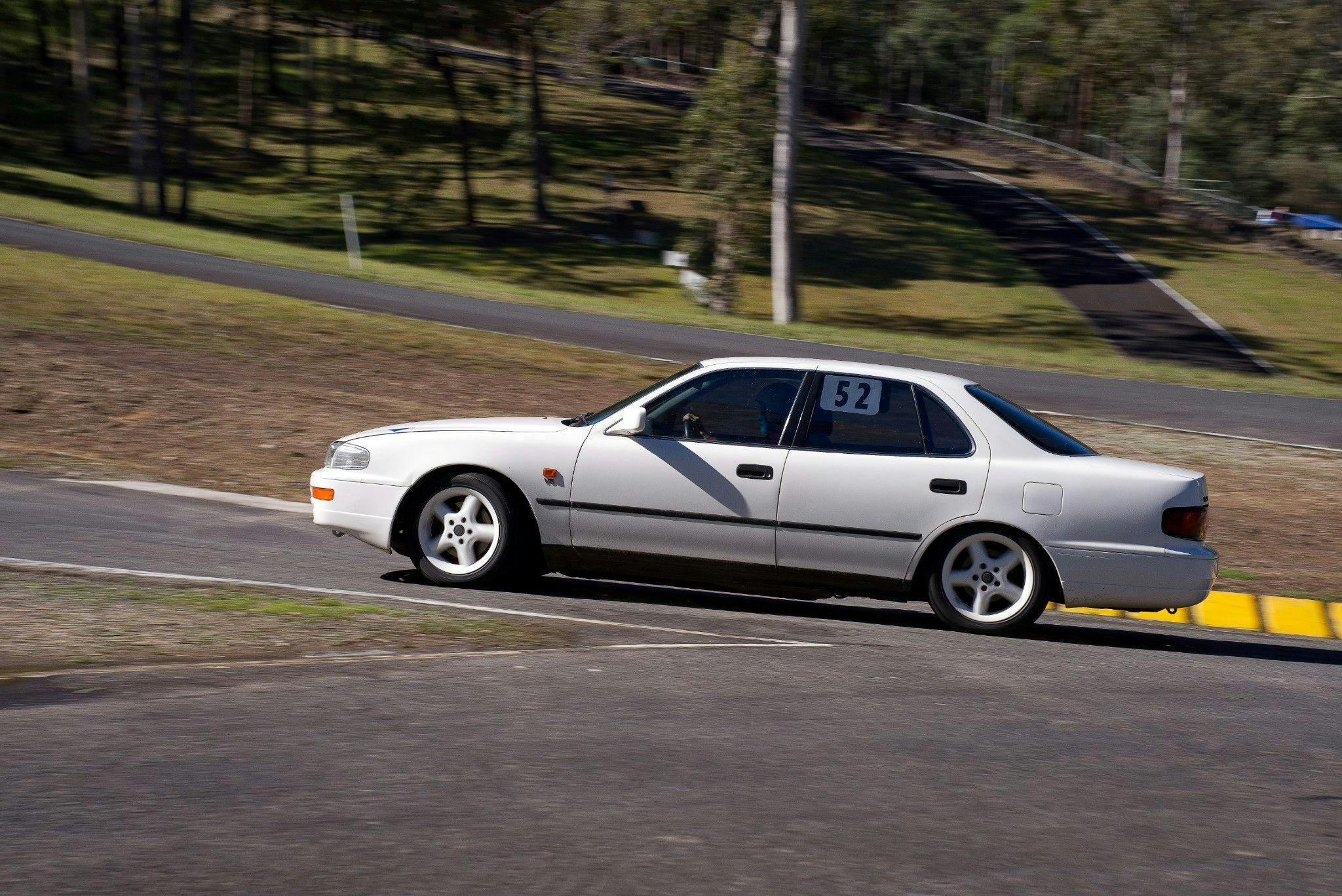 All ages can compete as this Senior driver in the daily drive Toyota in the Regularity class