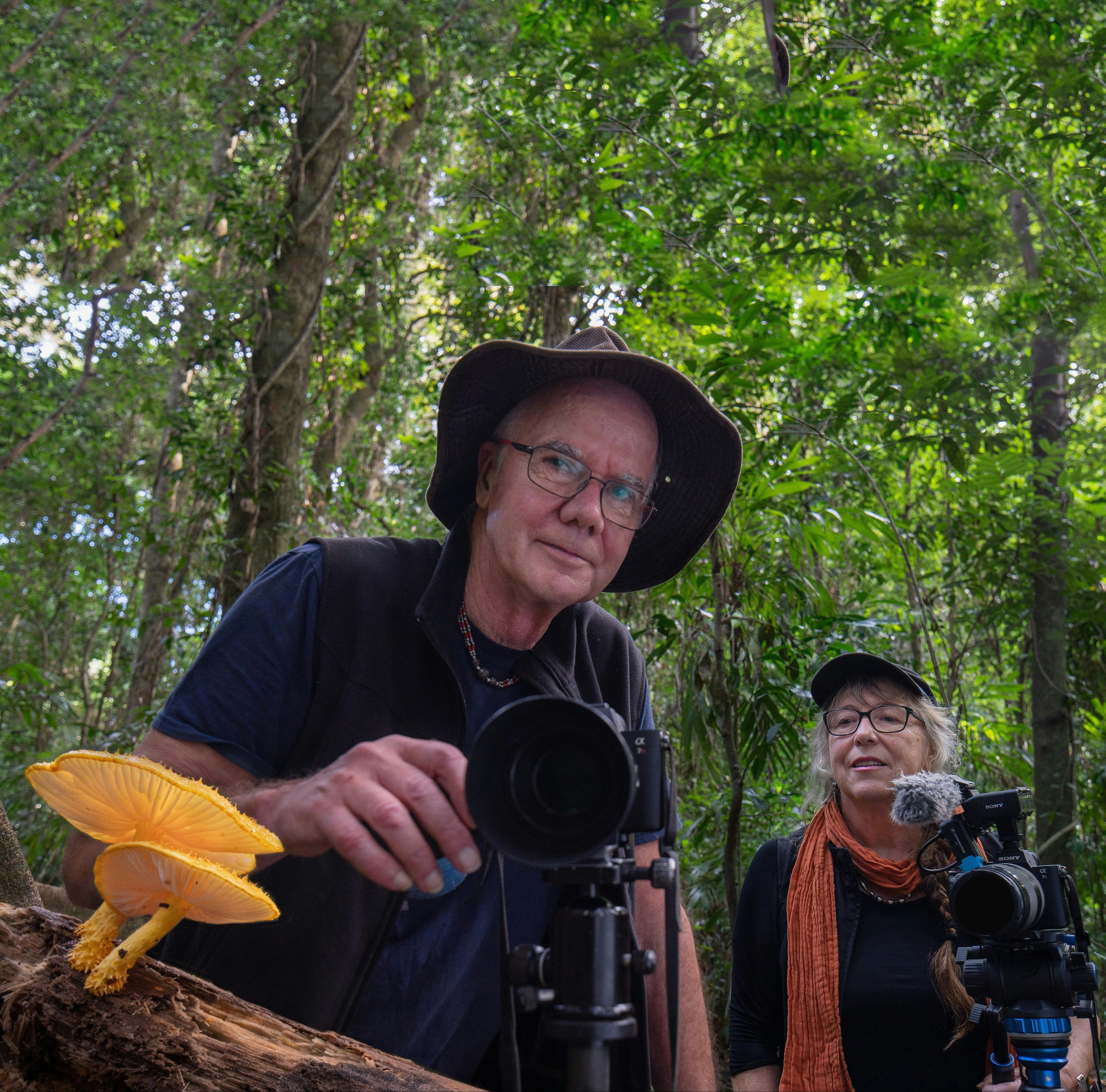 World famous fungi hunters Stephen Axford and Catherine Marciniak