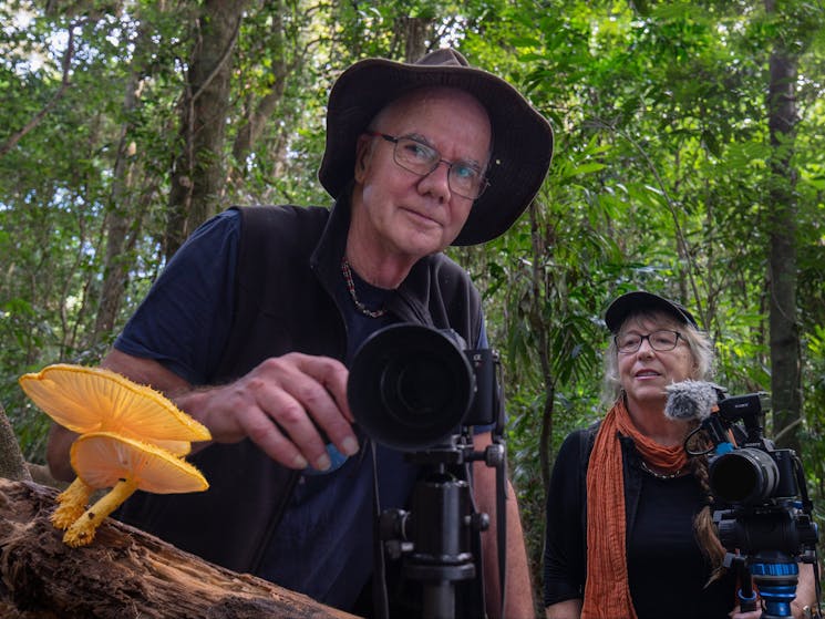 World famous fungi hunters Stephen Axford and Catherine Marciniak