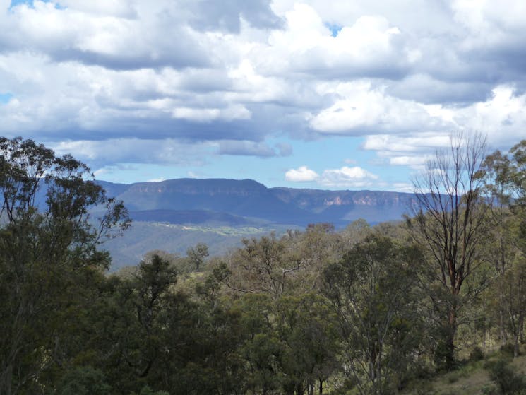 A view of Black Range on the Six Foot Track