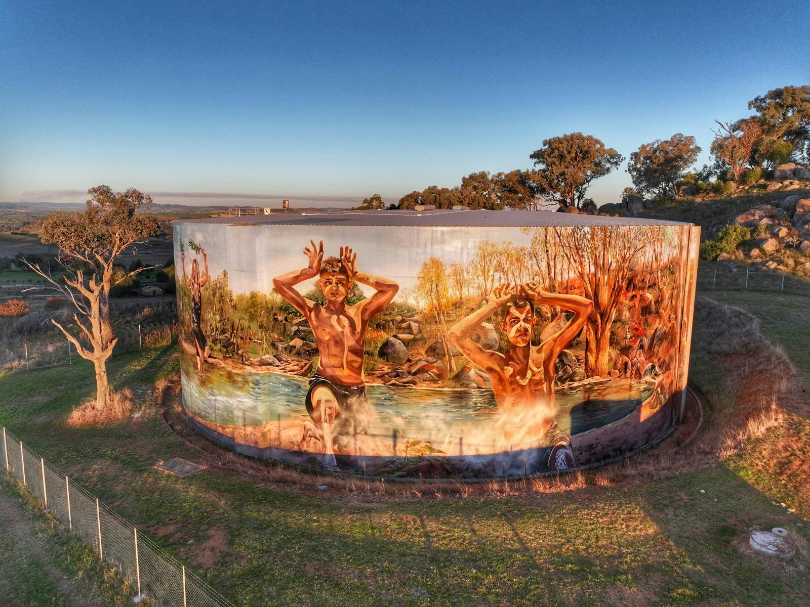 COWRA POW WATER TANK MURALS