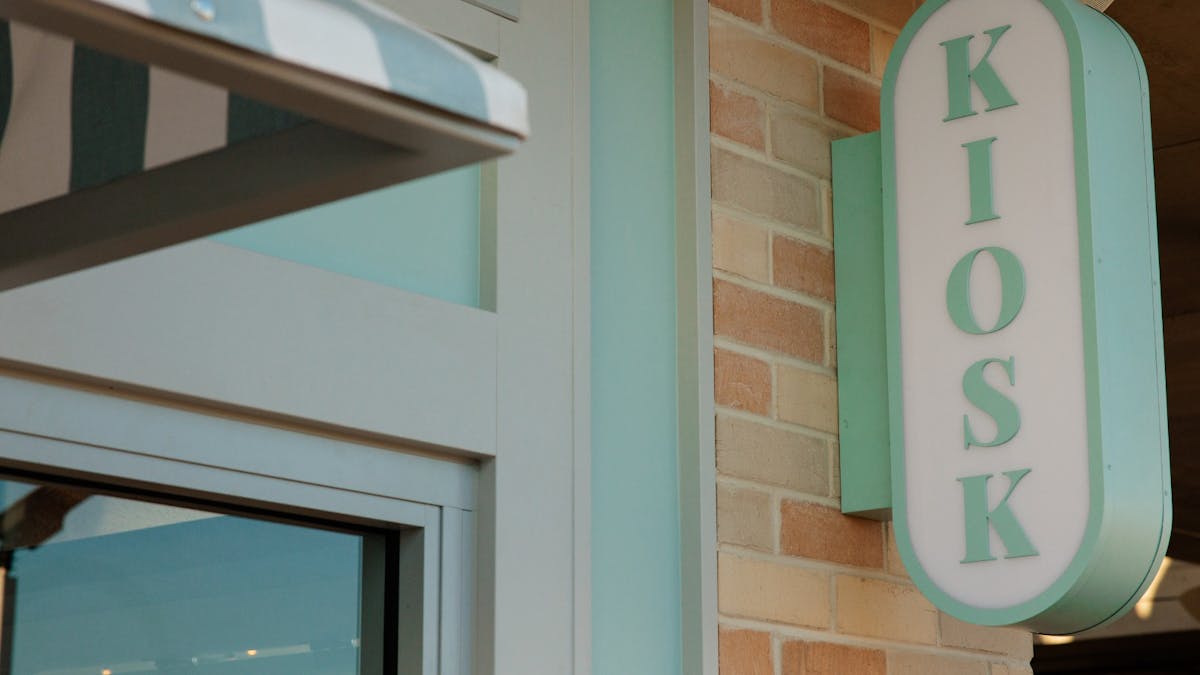 The Kiosk is where we sell coffees, specialty drinks, smoothies, and juices