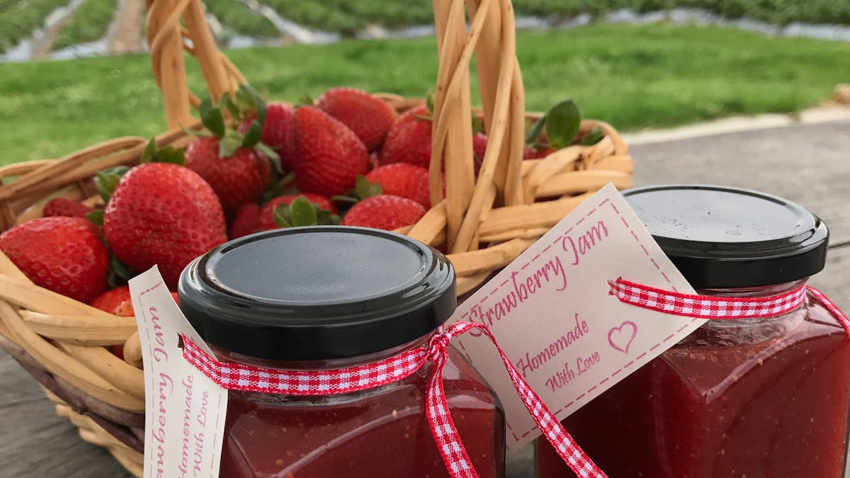 Ashbern Farms strawberries and jam