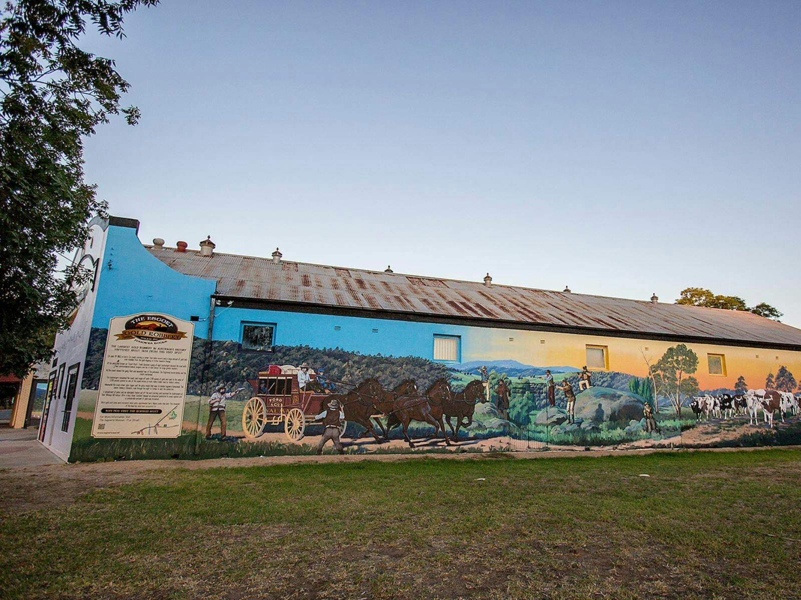 Mural at Eugowra Newsagency and Supermarket