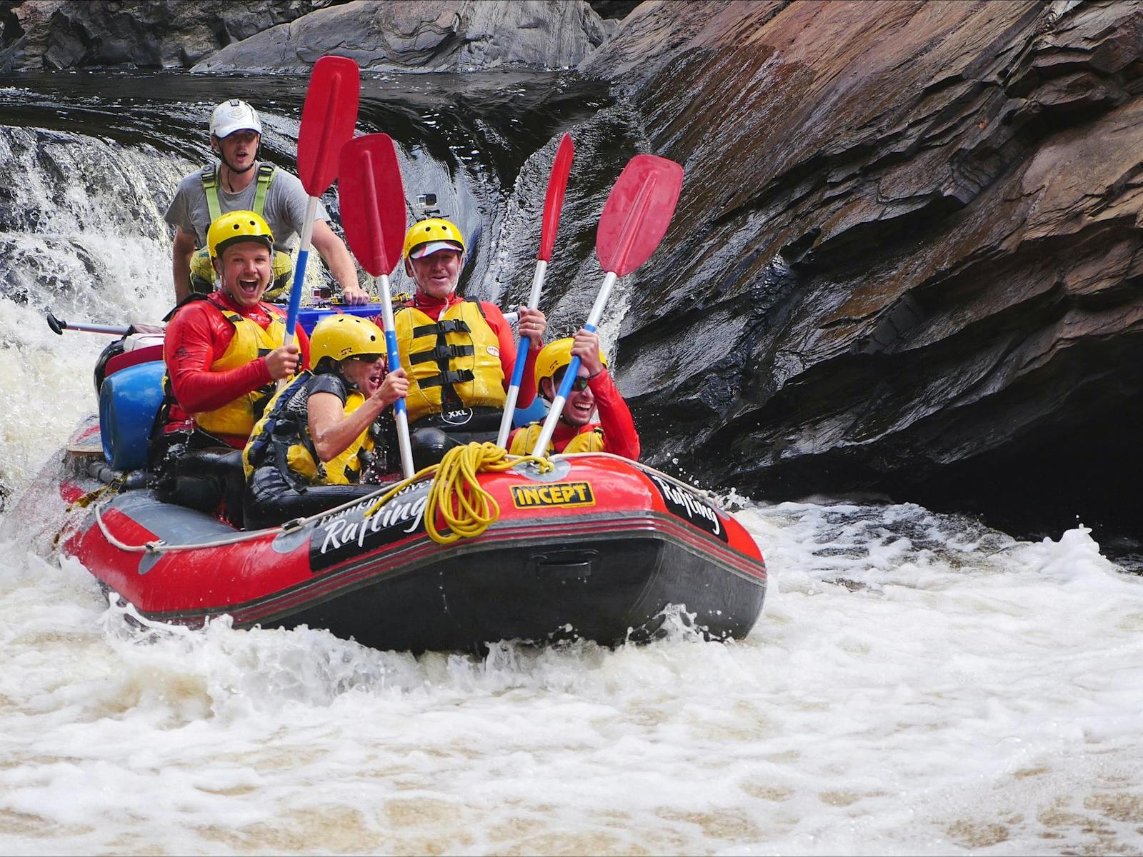 White water rafting fun