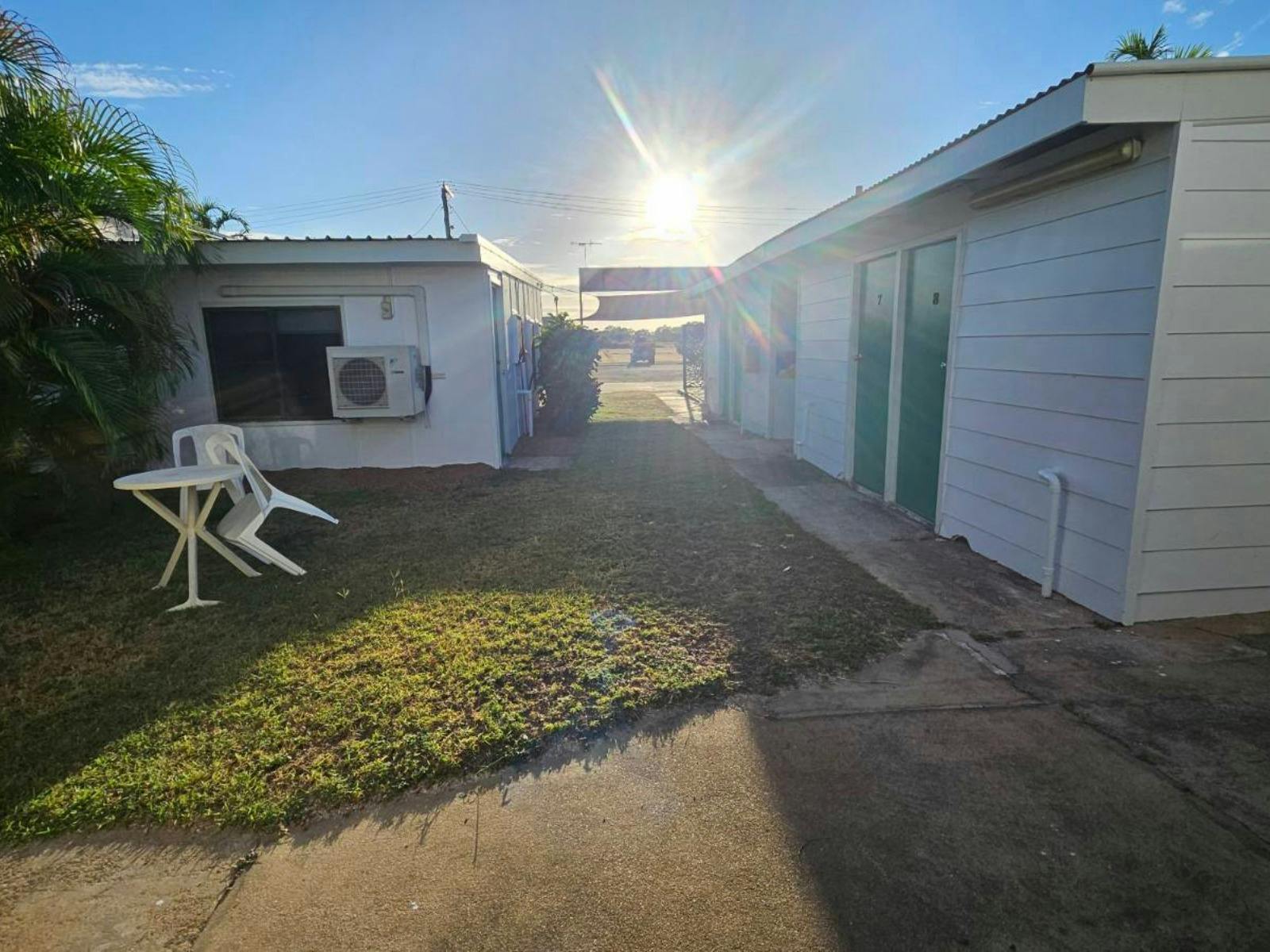 Outside Fisherman's Cabins