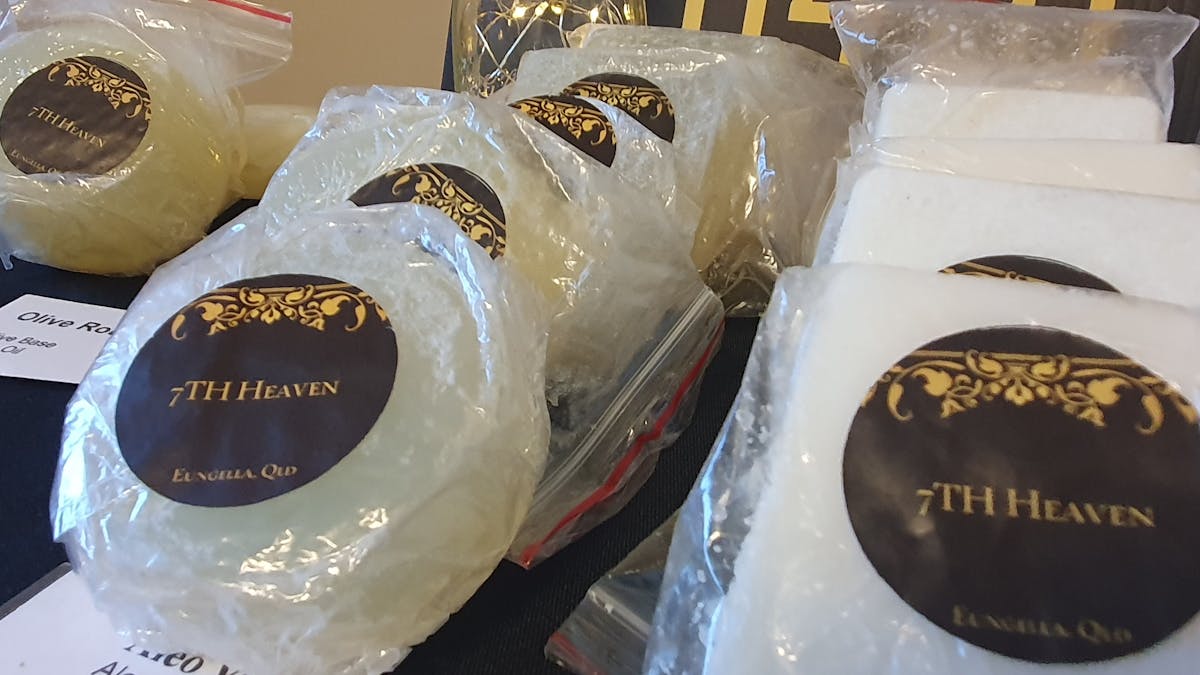 Artisan soaps at Eungella Community Markets