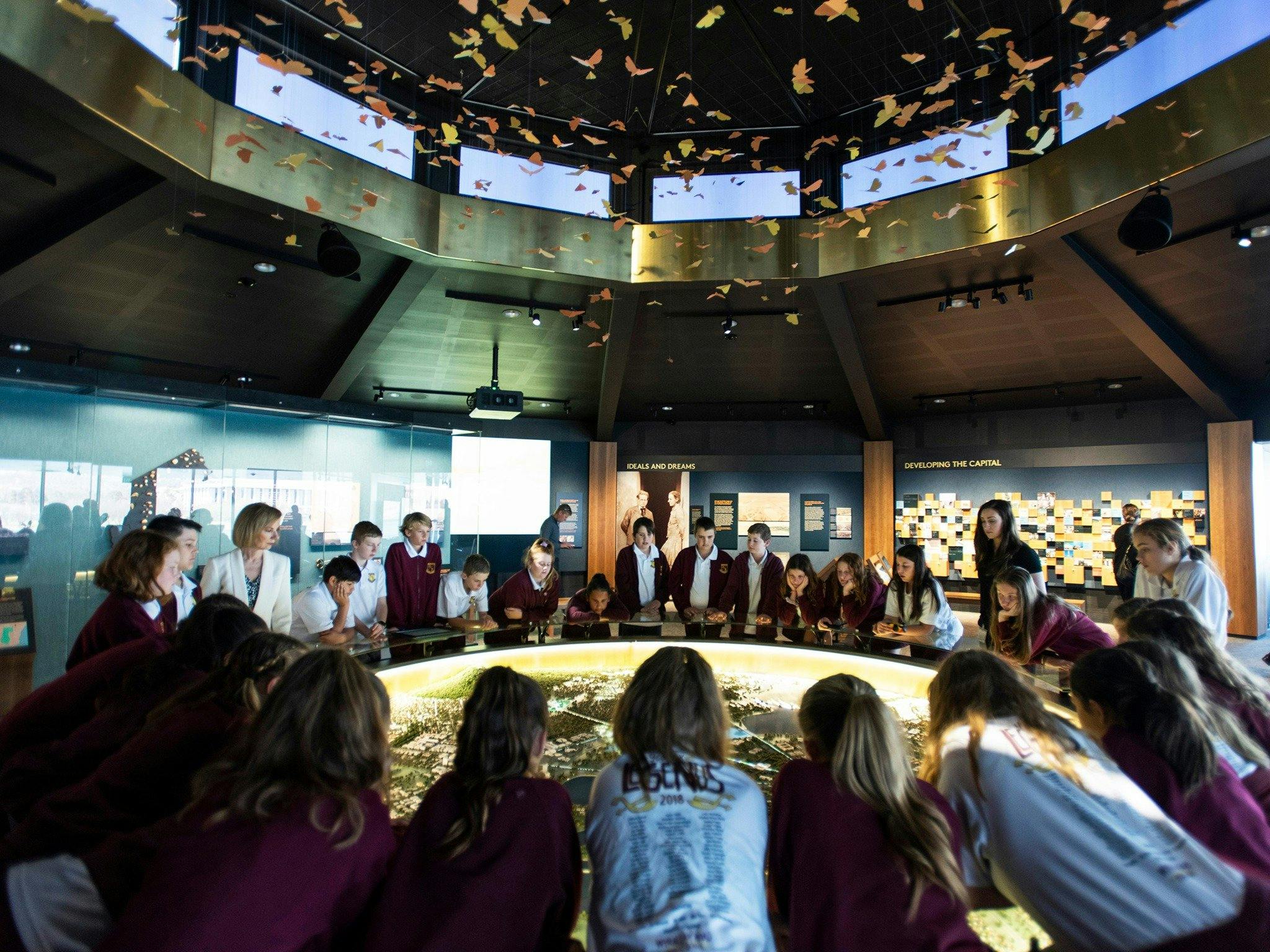 Model at the centre of the National Capital Exhibition