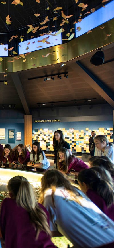 Model at the centre of the National Capital Exhibition