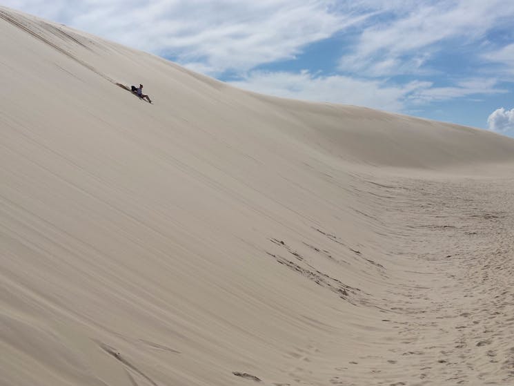 Sandboarding in Anna Bay