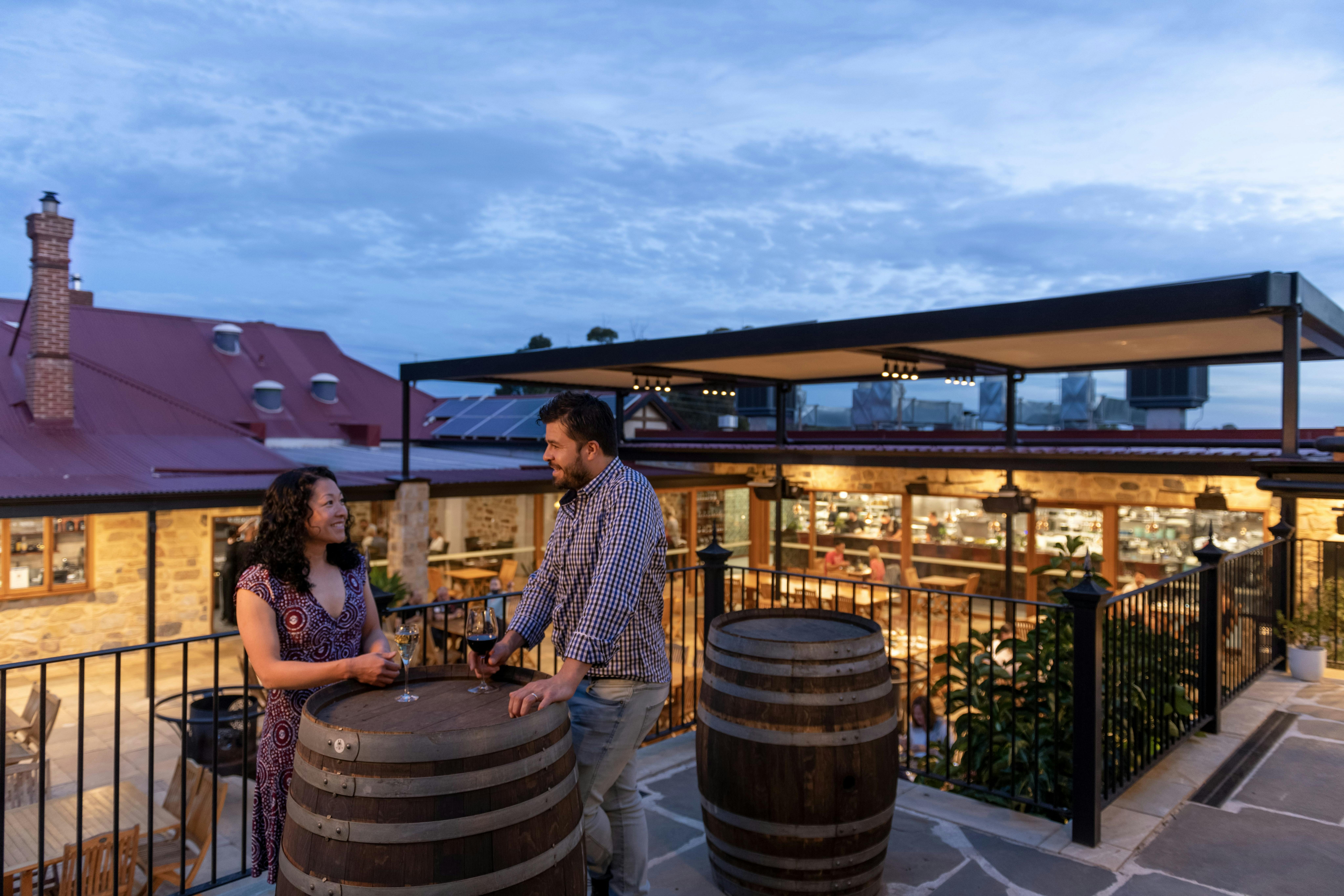 Dusk at Watervale Hotel, Clare Valley