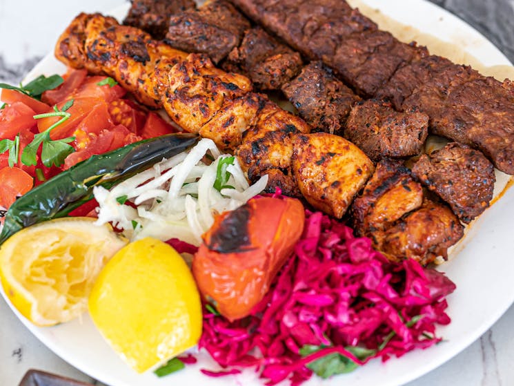 Mixed Shish Kebab Plate