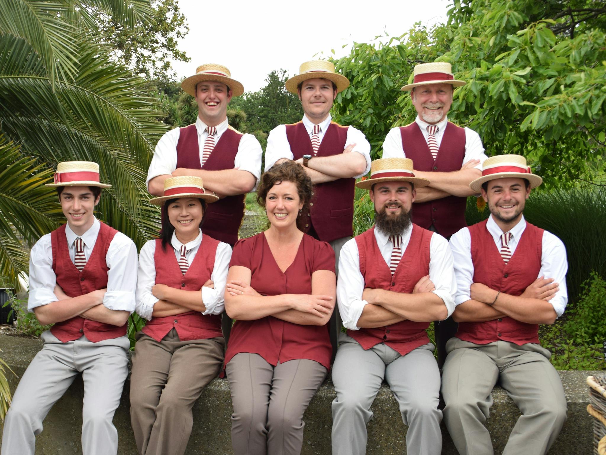 Punting-on-the-lake team photo
