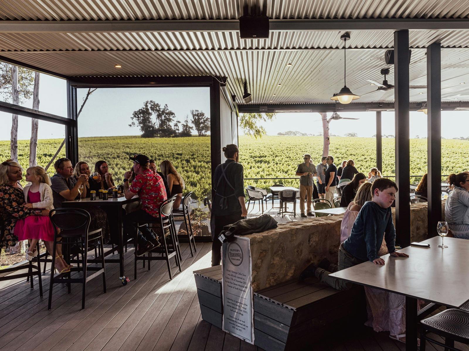 Oliver's Taranga Cellar Door Deck
