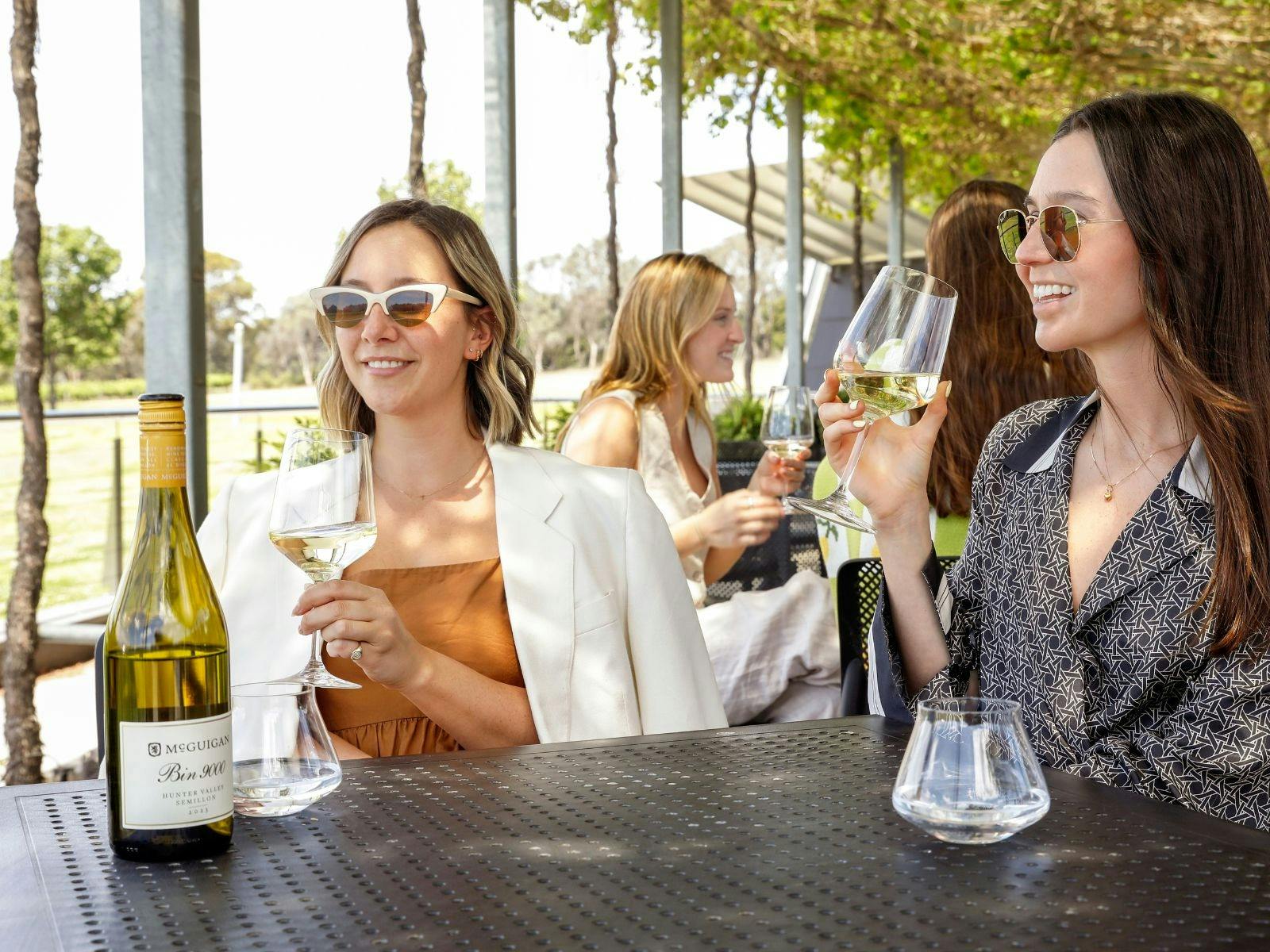 McGuigan Cellar Door outdoor seating