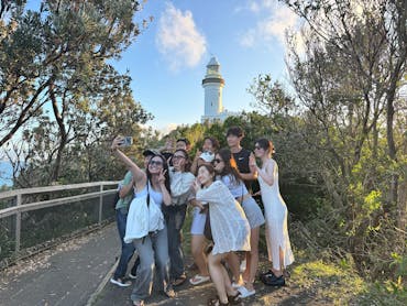 Paradise Tours group at Cape Byron Lighthouse