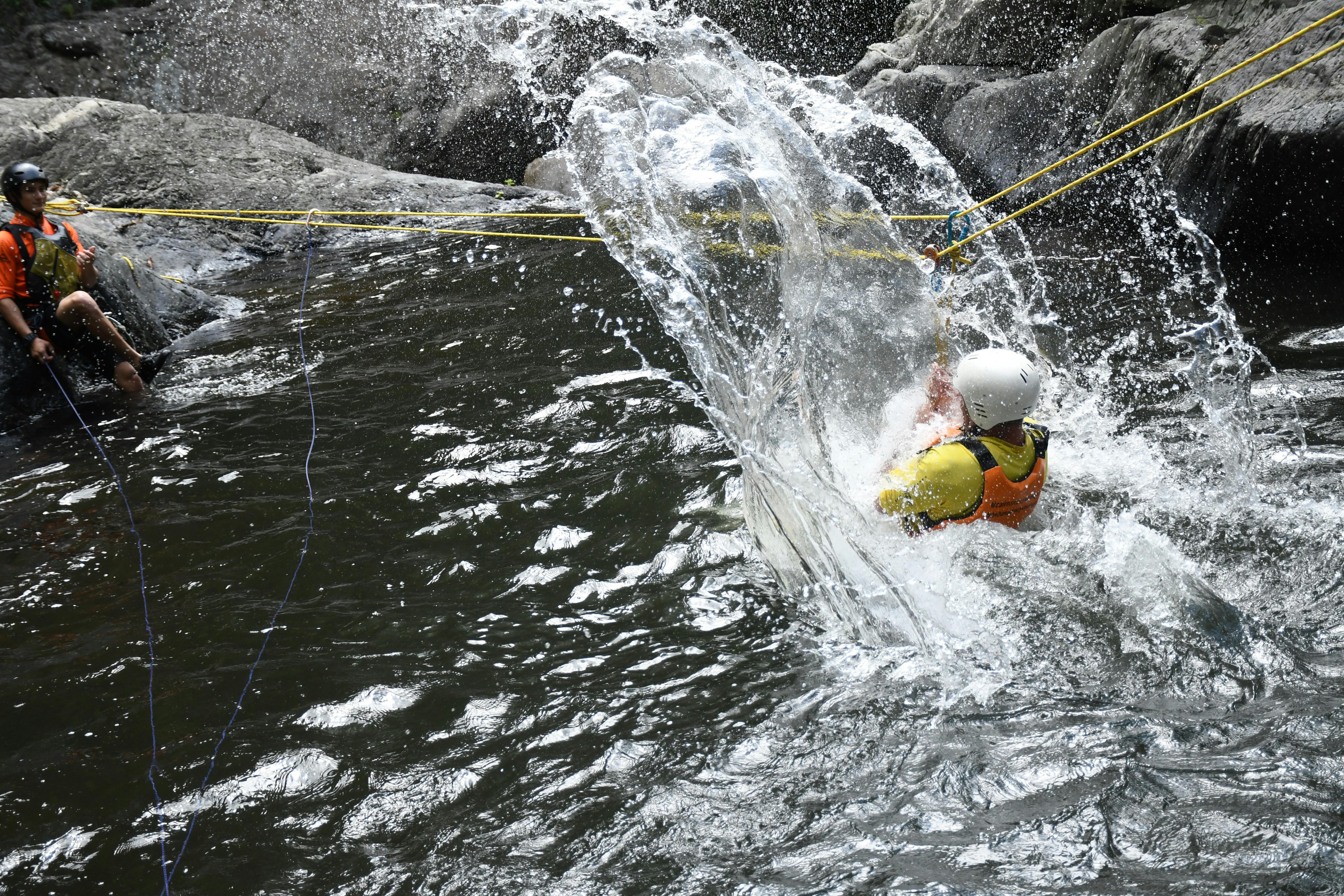 Repelling, waterfall, fun, adventure, Challenge, Excitement, Canyoning, Holiday,